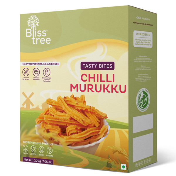 Chilli Murukku - 200g - Bliss Tree New Jersey