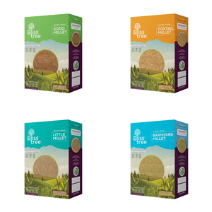 Semi-polished Millets Combo (Kodo, Foxtail, Little & Barnyard) - 8lb