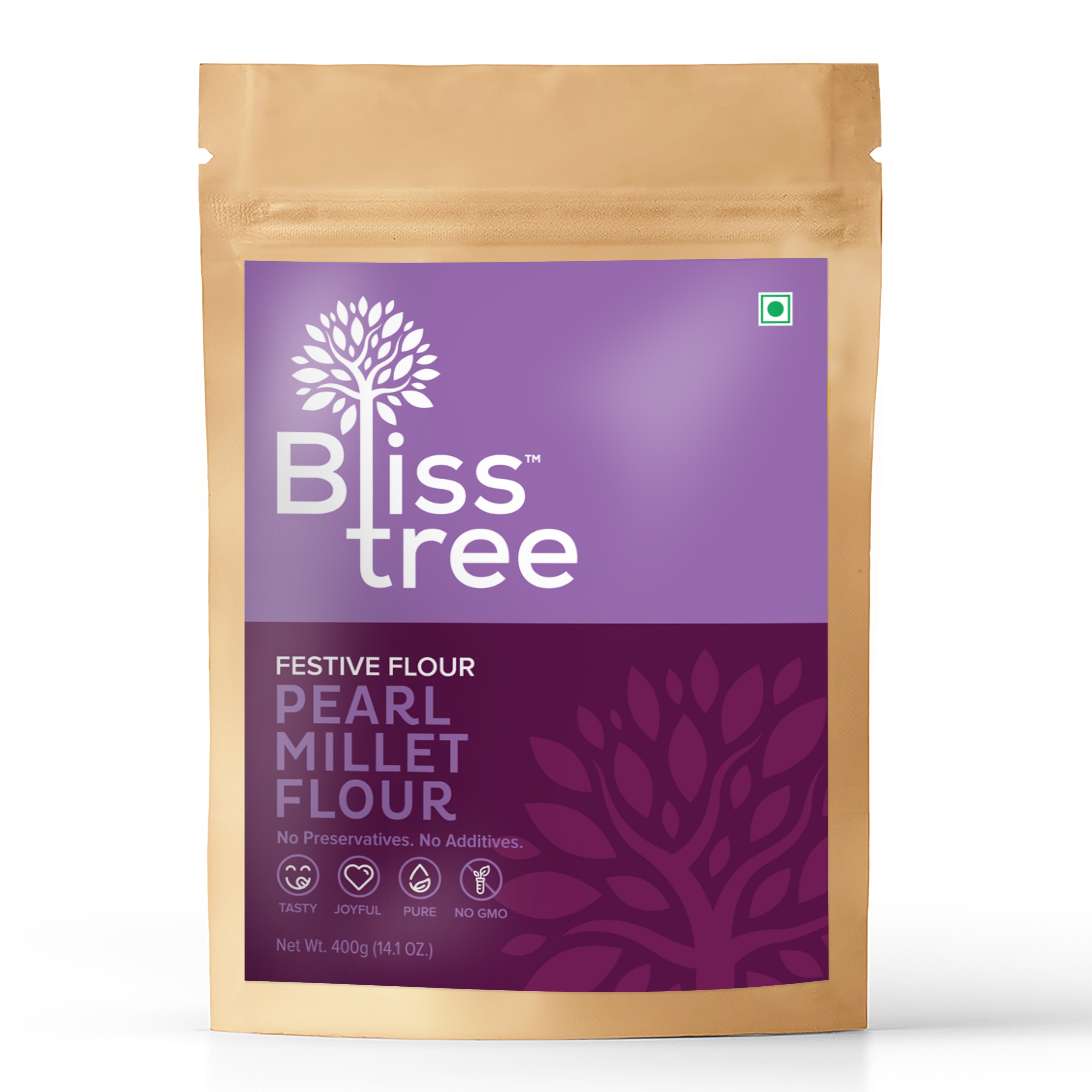 Pearl (Naattu Kambu) Millet Flour 400g Bliss Tree New Jersey